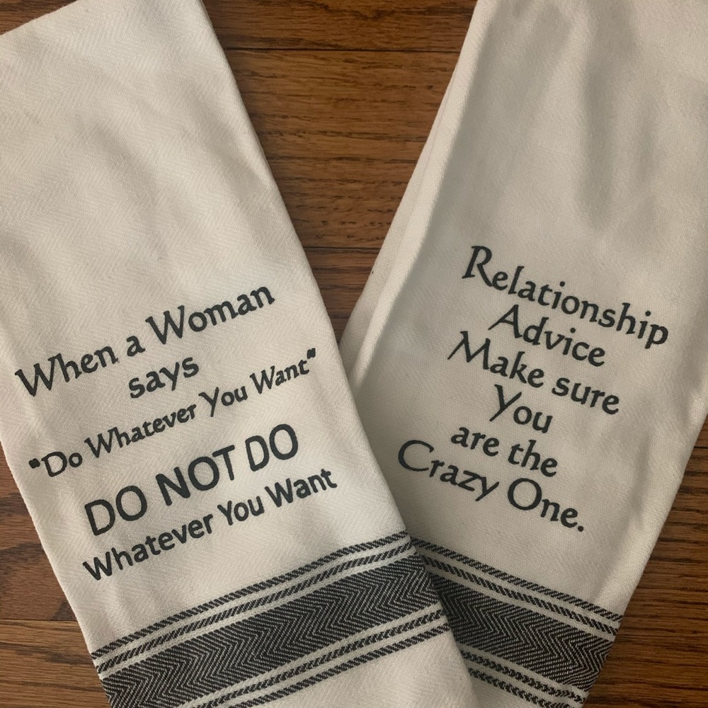 2 Towels Brand New Kitchen Dish Tea Towel